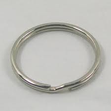 Sleutel-ringen 30 mm zilverkleurig